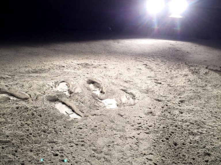 Moon landing? Or paint at Sophie Clements bullet time shoot