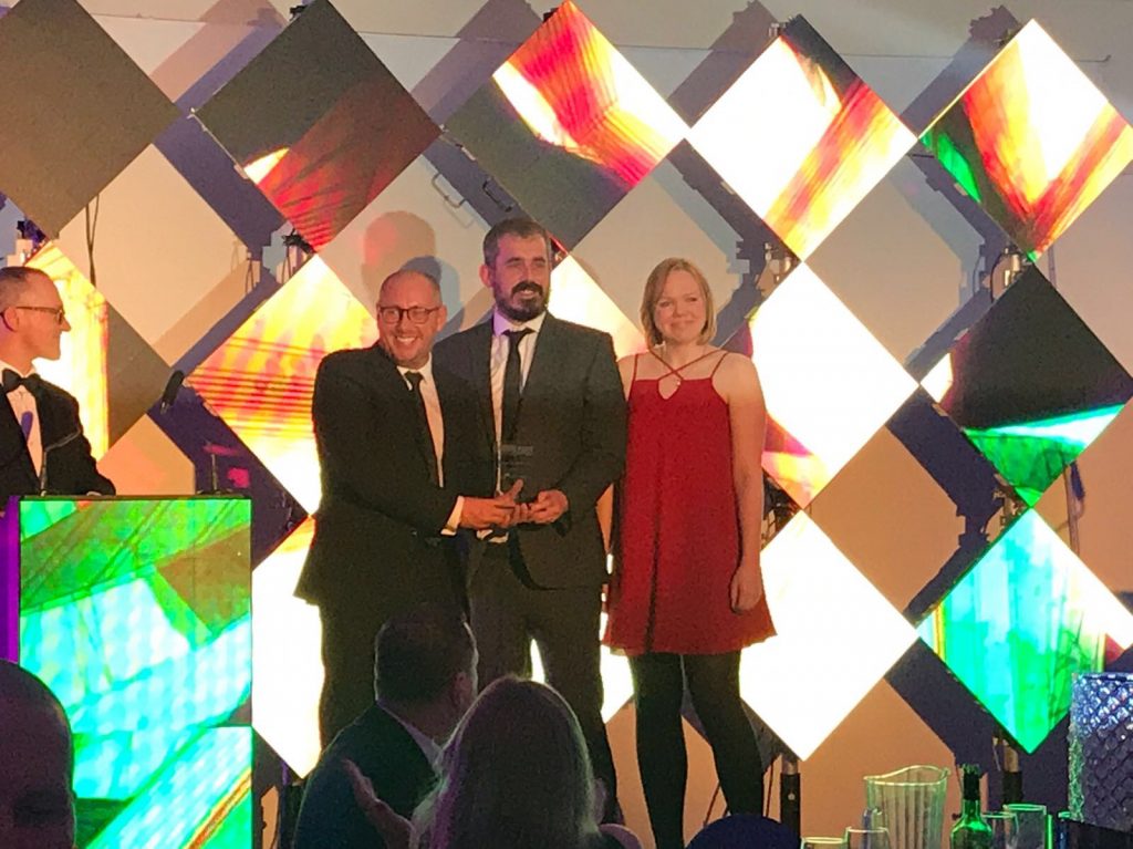 Ian and Steven in stage at Portfolio Awards