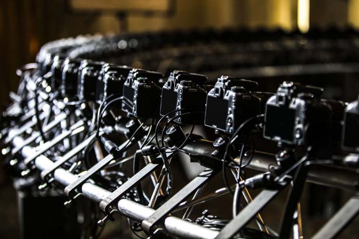 Cricket-Featured-1 Picture of complete production bullet time camera setup