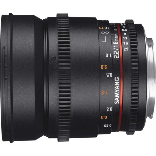 Samyang 16 mm T2.2 Cine EF Canon Prime hire
